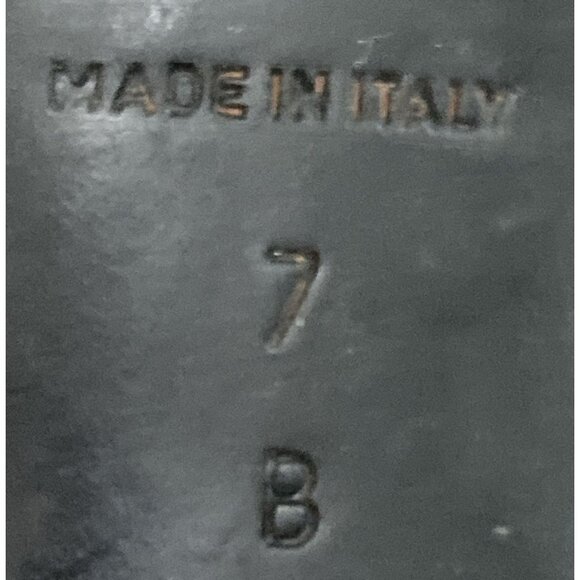 Versani Women's Size 7 Brown Suede Block Heel pumps Made In Italy - Picture 7 of 7